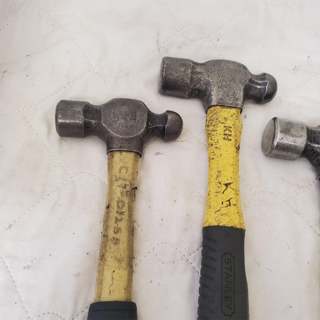 Lot of 4 Blue Point, Stanley & Others Brands Ball Peen Fiberglass Hammer LOT-527