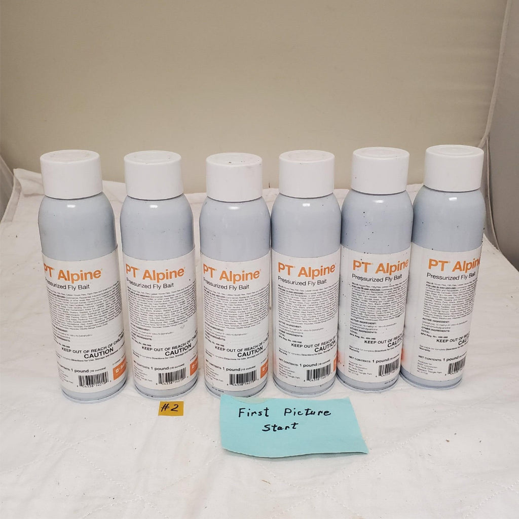 Lot of 6 - 16 oz PT Alpine Pressurized Fly Bait Insecticide
