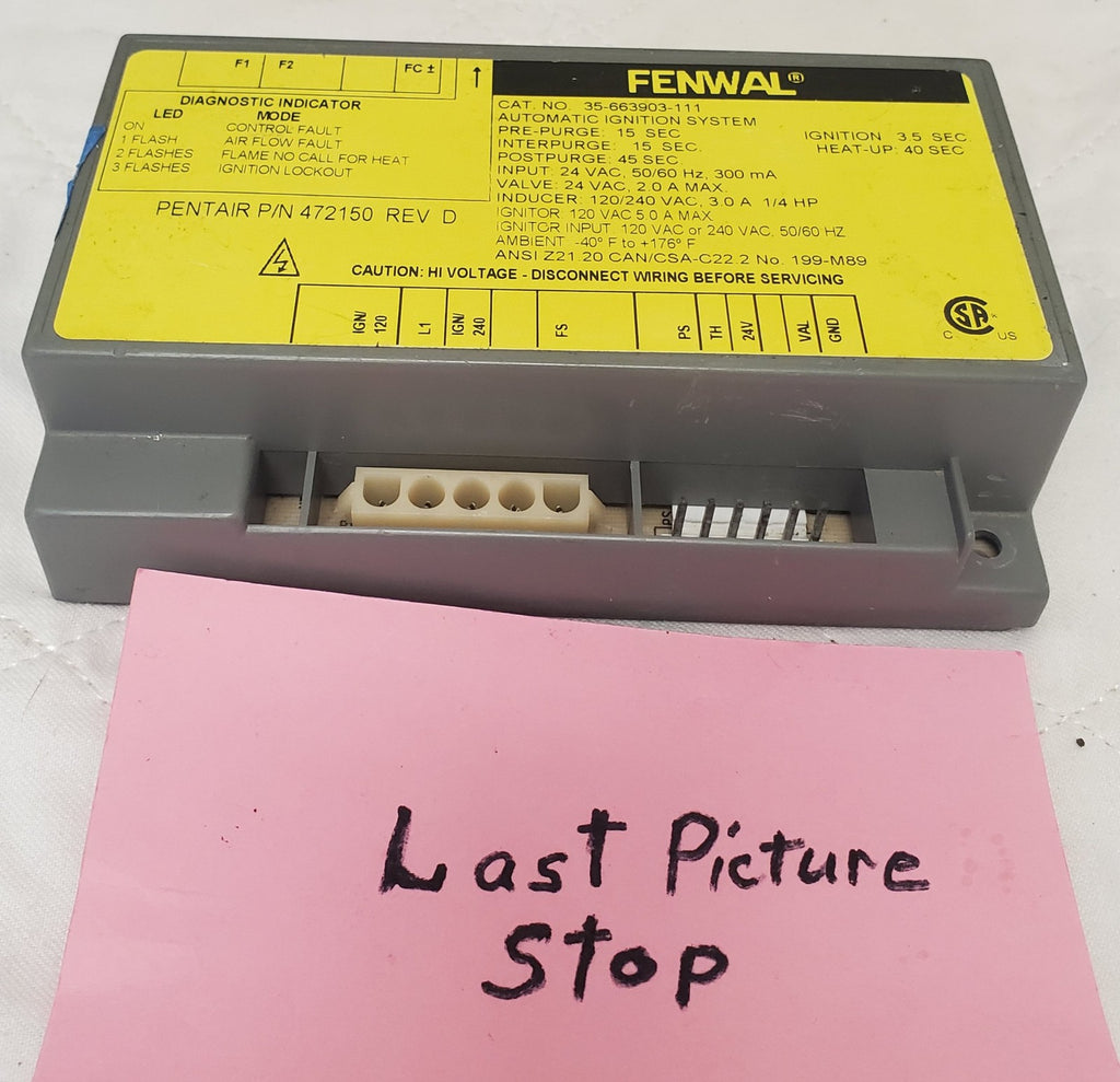 Pentair 472150 Ignition Control Module for Minimax NT TSI