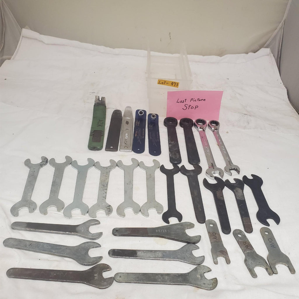 Lot of 29 Assorted Open End Spanners Wrenches Set LOT-973