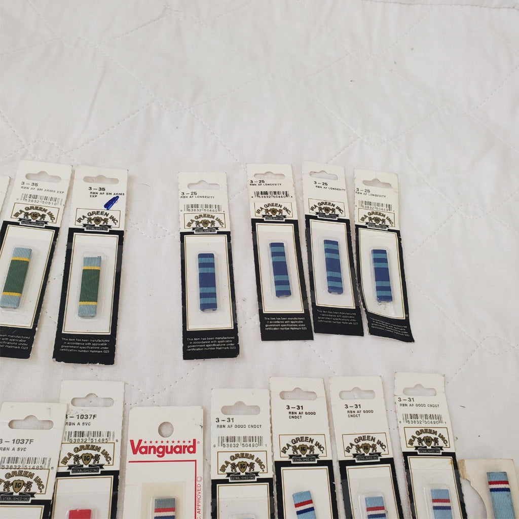 Lot of Assorted Military Ribbon Bars and Pins