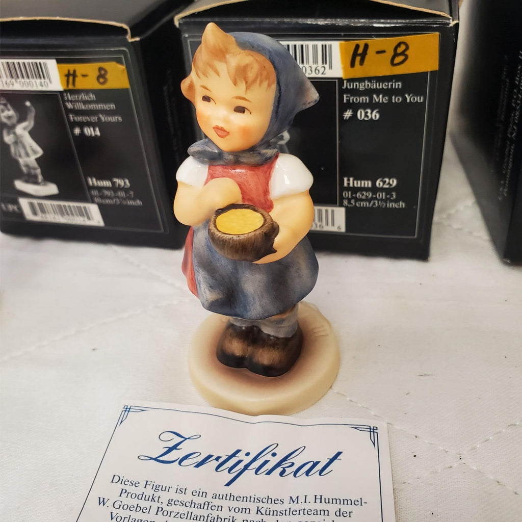Lot of 4 Various Vintage Goebel MI Hummell Club Figurines H-8