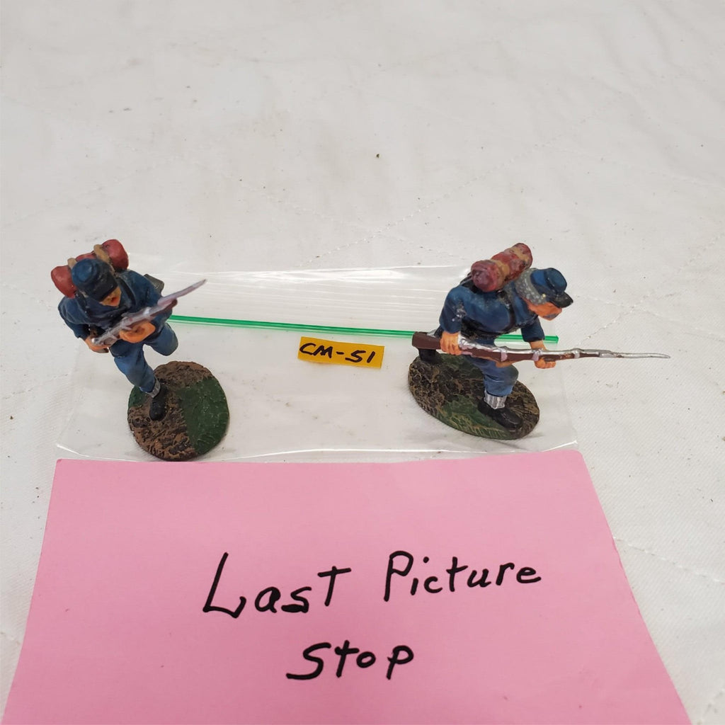 W. Britain Union Infantry Soldiers Advancing Mounted CM-51
