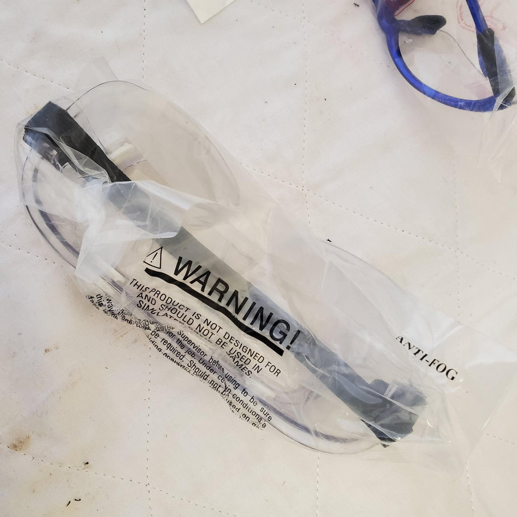 Lot of 67pc Chemical 334 Goggle Clear Anti-Fog Lens Safety Glasses 
