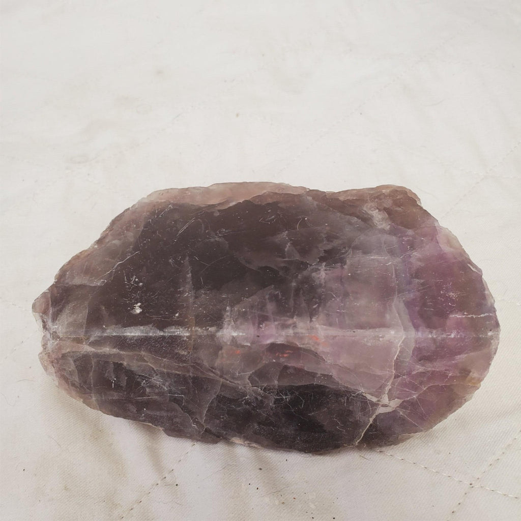 Natural Lepidolite Crystal Sliced Coarse Purple Mica Rock
