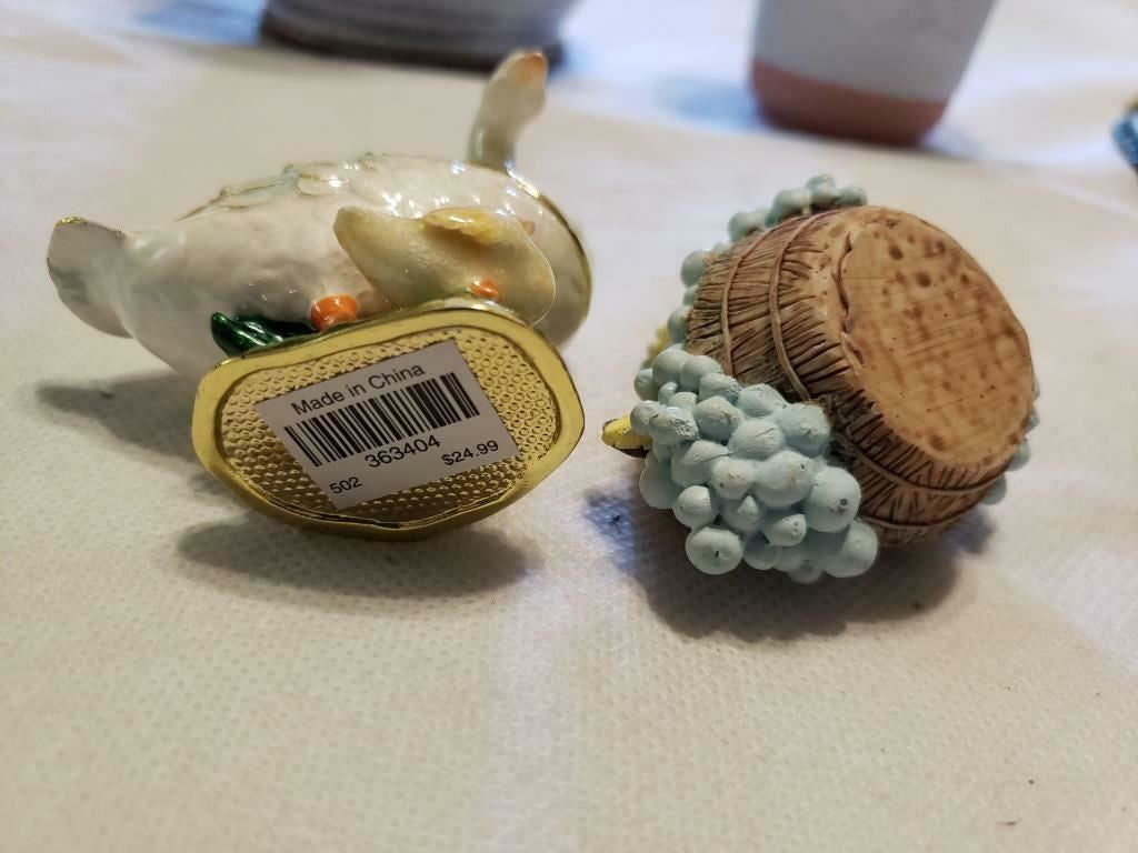 Vintage Used GOEBEL Vase Ganseliest Goose Girl man jongg Figurine & More