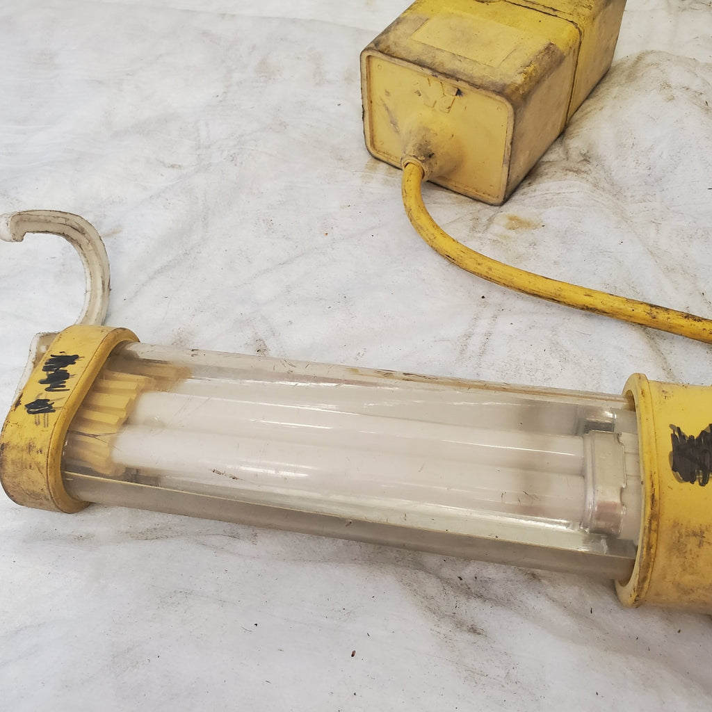 Vintage Fluorescent Hand Lamp Fluorescent Light - Yellow
