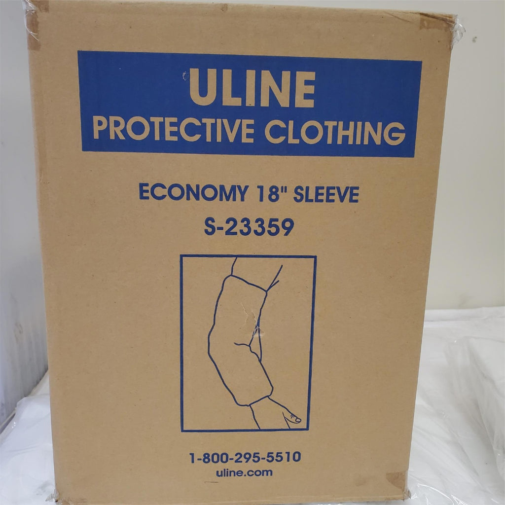 Used ULINE Protective Clothing Economy 18" Sleeve S-23359 Box