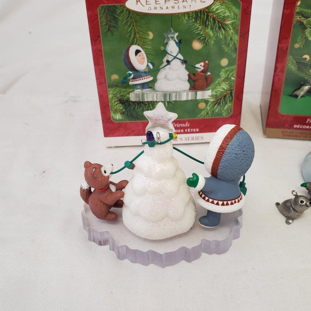 Set of 2 Hallmark Keepsake Ornament Frosty Friends #1