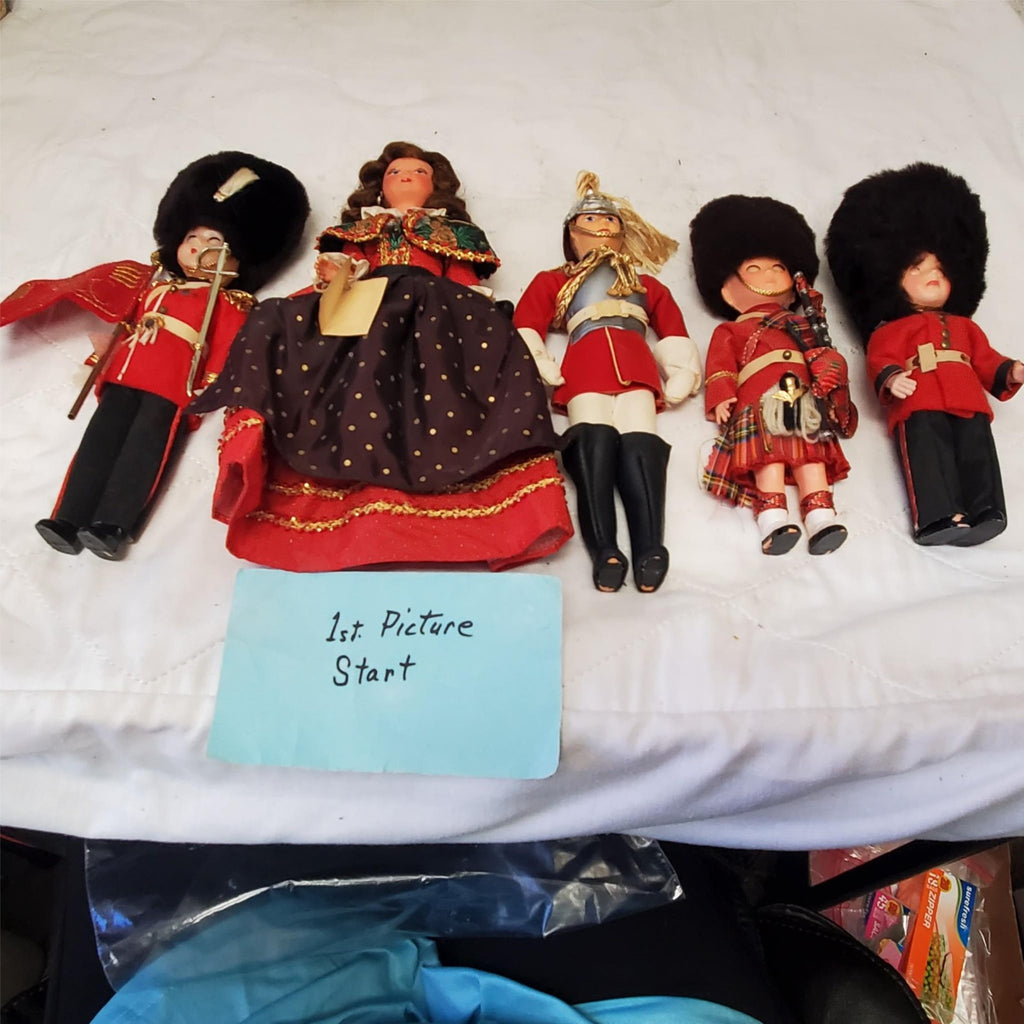 Lot of British Royal Guard Dolls, Collectors Costume Dolls by Peggy Nisbet