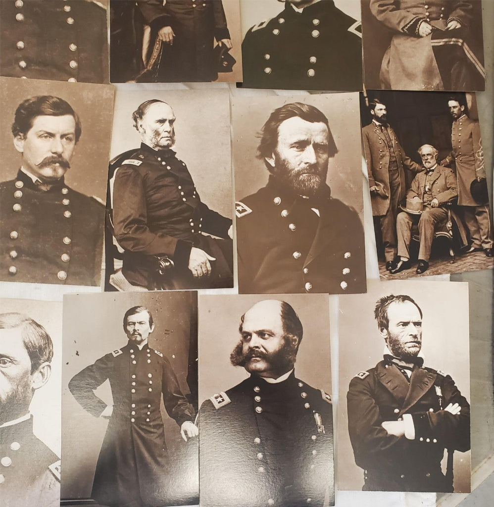 civil war post cards Leib Image unposted, York PA,  Lincoln, Grant, Lee, Davis