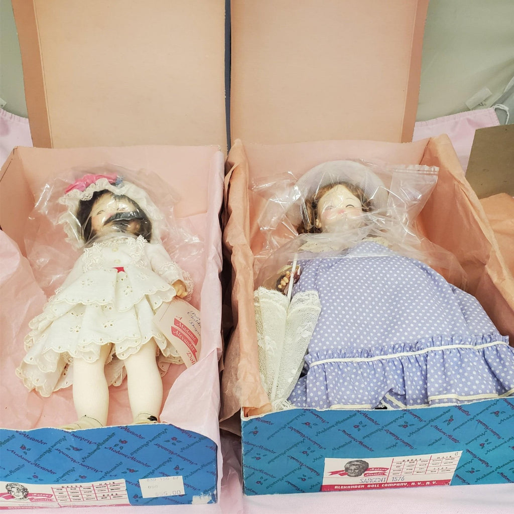 Madame Alexander #1575 Degas Girl #1576 Sargent Dolls Set with Box