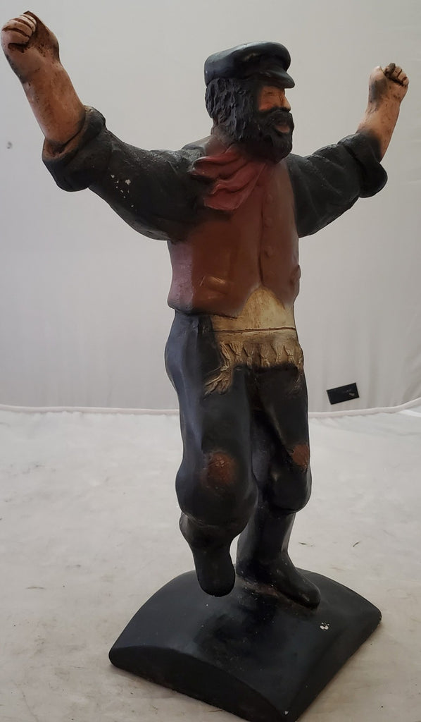 Vintage Used Zorba the Greek Dancing Statue (Cracked)
