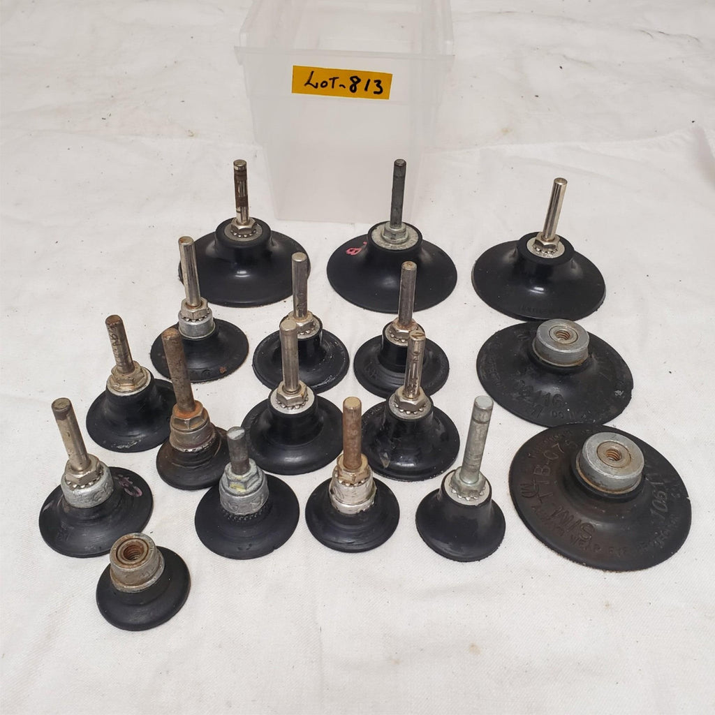 Lot of 17 Roll Lock Sanding Disc Rotary Pad Holder LOT-813
