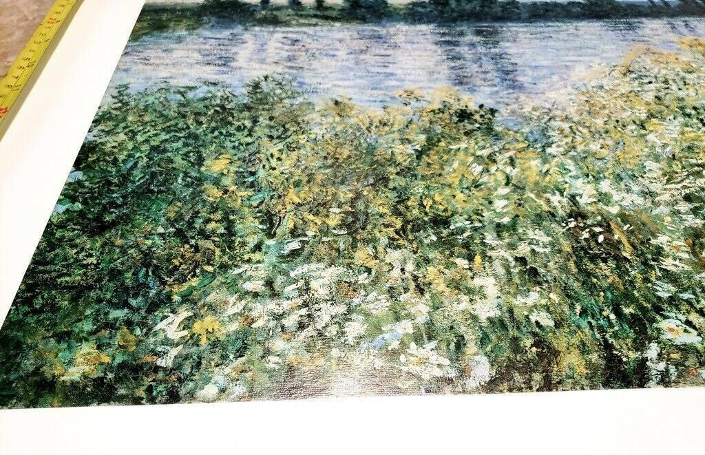 Claude Monet "Banks of the Seine, Vetheuil" 1880 Giclee Fine Art Print