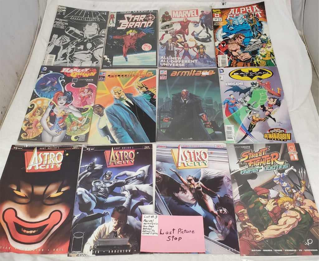 Lot of 12 Assoretd DC Marvel Armitage Astrocity & Streat Fighter Comic Books #3