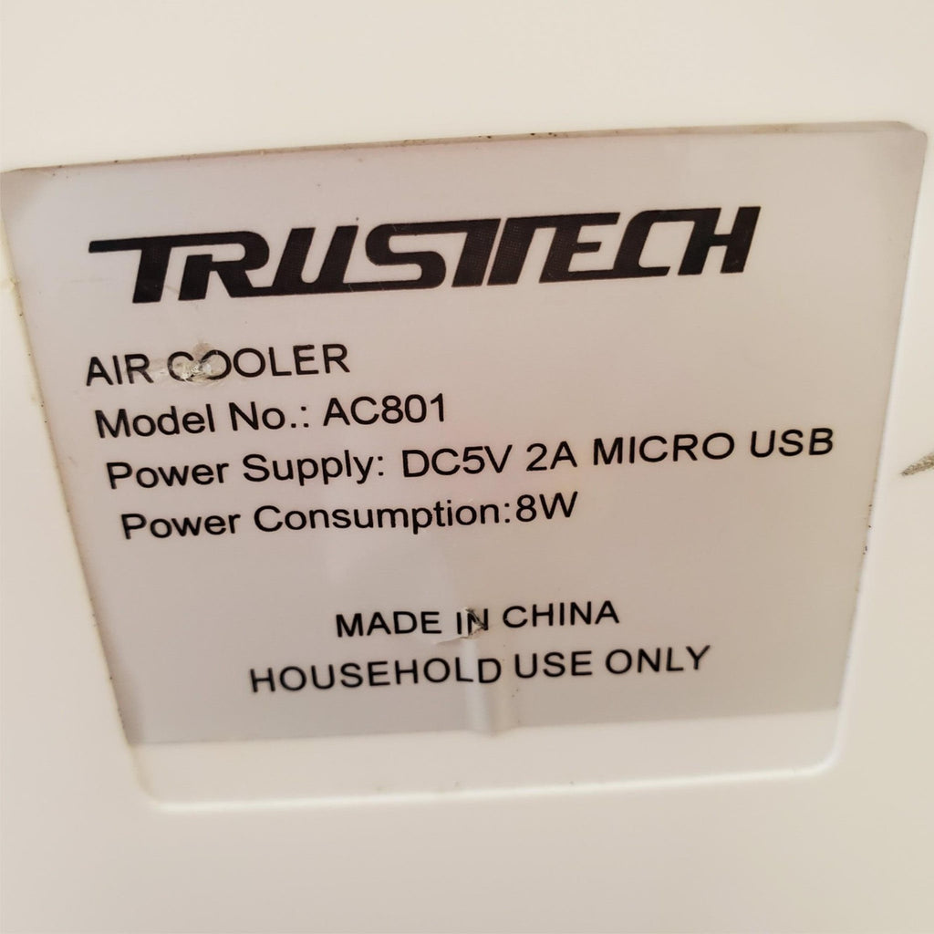 TRUSTECH AC801 7-Color Portable Air Cooling Mini Air Cooler LOT 525