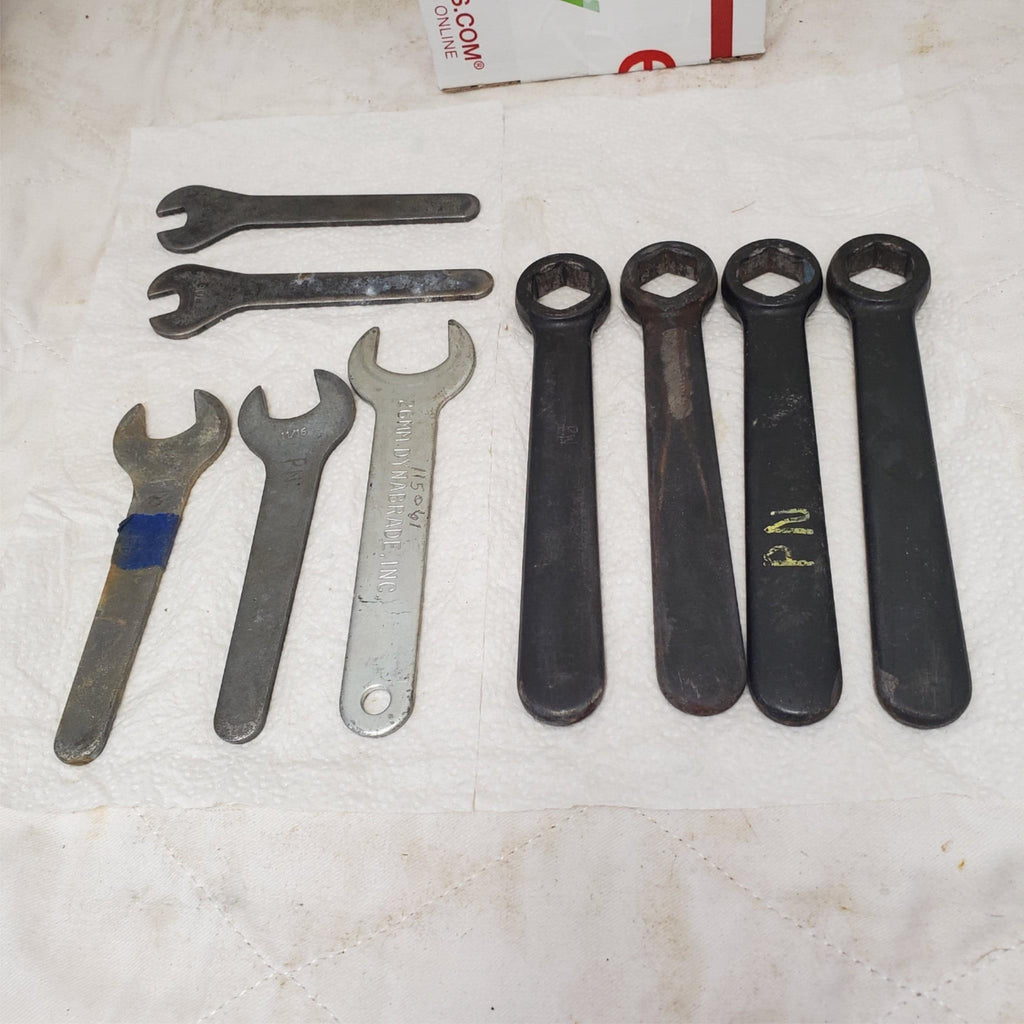 Lot of 9 Assorted Open End and Box End Wrenches LOT-920