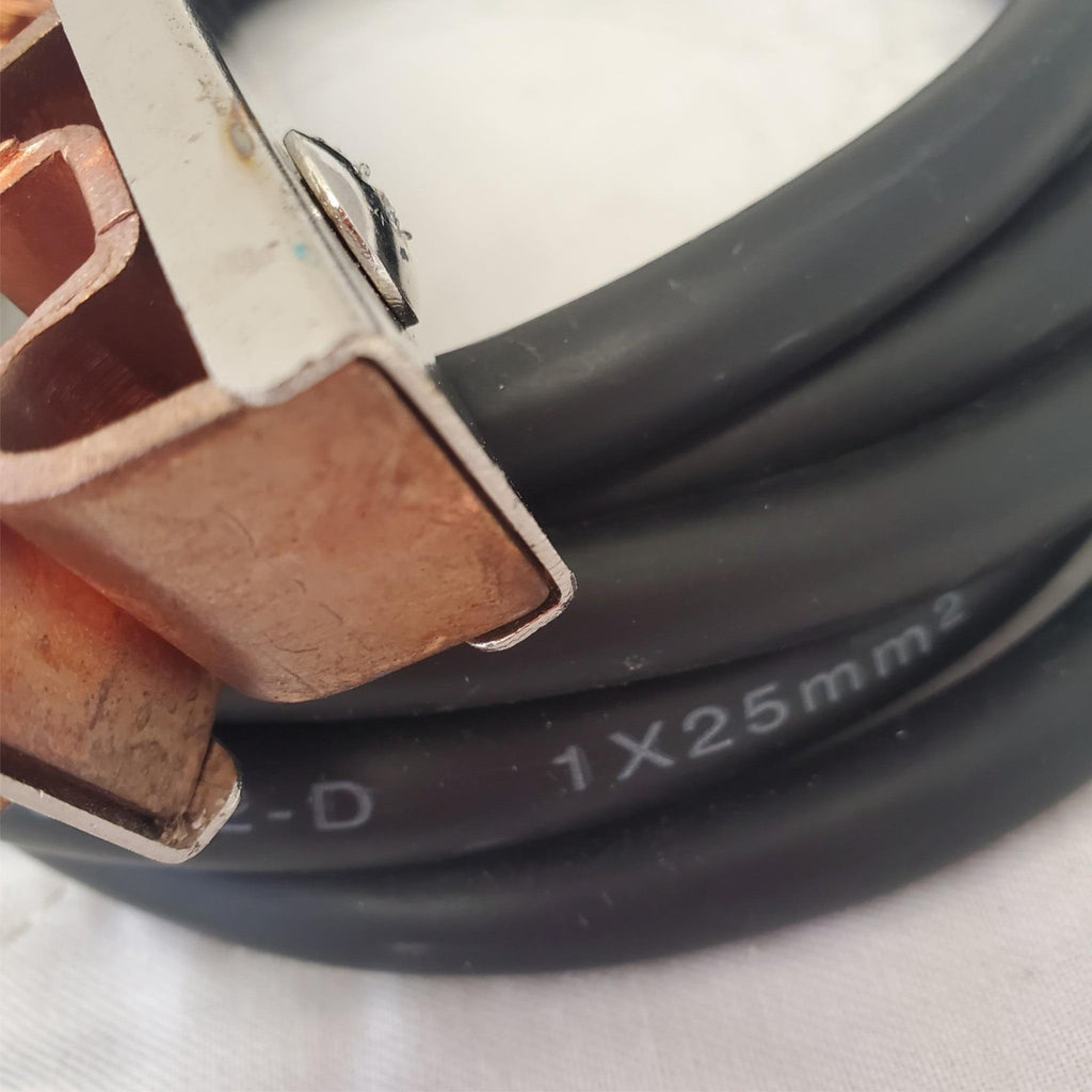 200 Amp Welding Ground Clamp Lead Assembly - Terminal Lug Connector