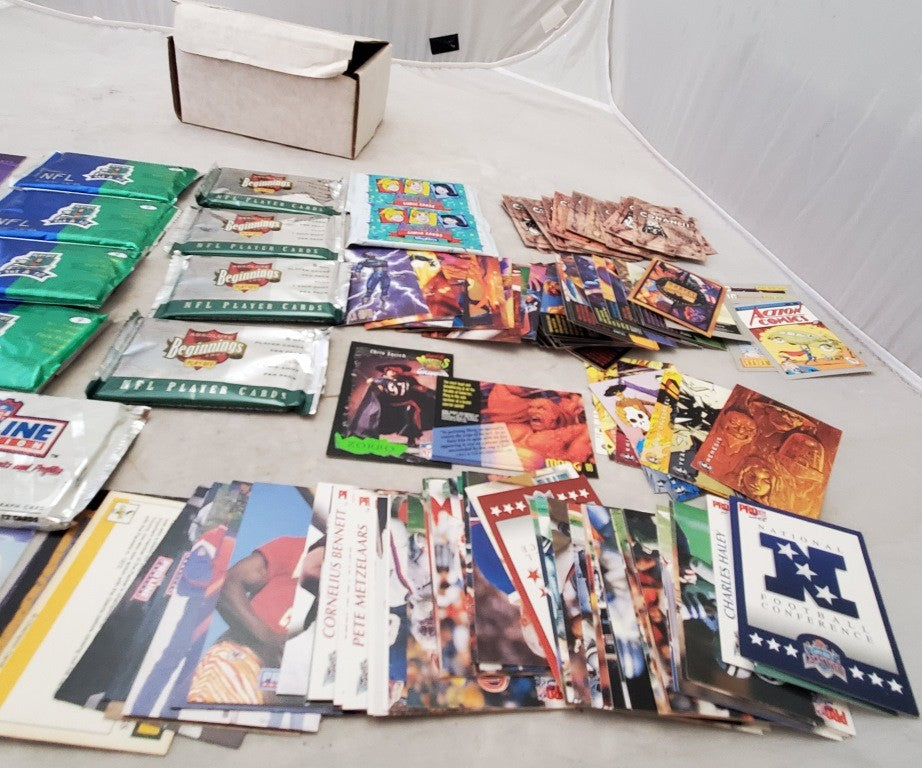 Vintage Lithophane LIGHT STAND Skybox Archie, Beginnings NFL and More Cards