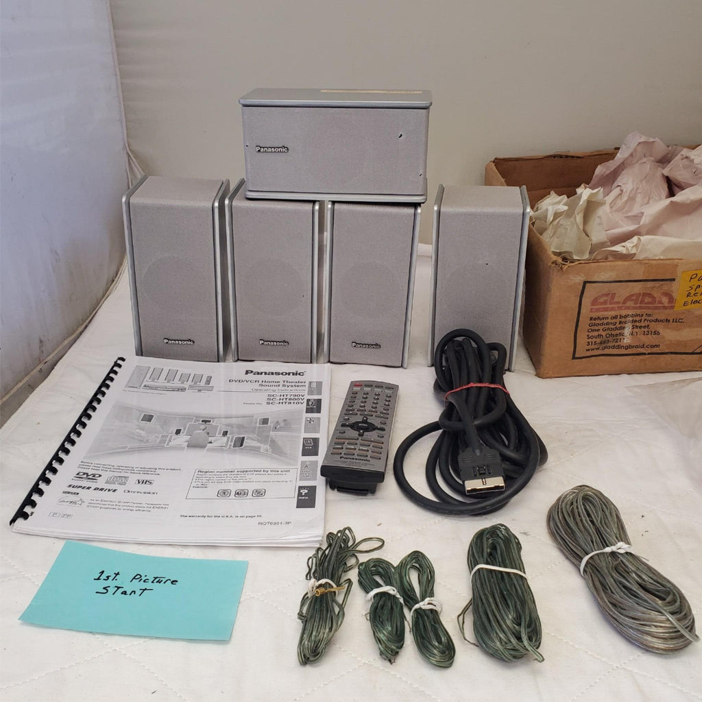 Panasonic Home Theatre Speakers with Wires & Remote