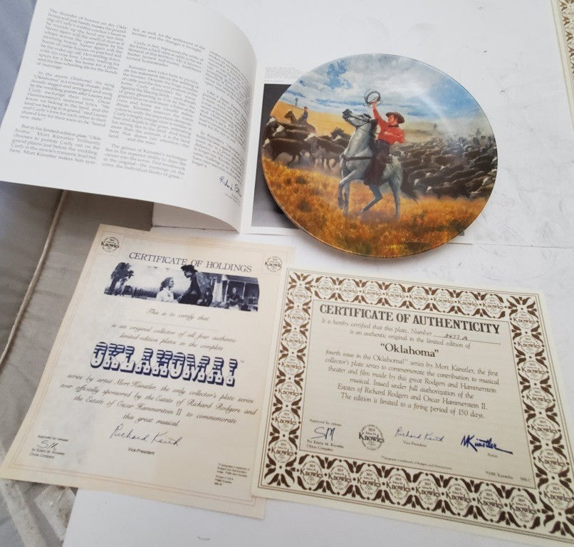Knowles Collectors Plate Oh What a Beautiful Morning, I Can't Say No and More