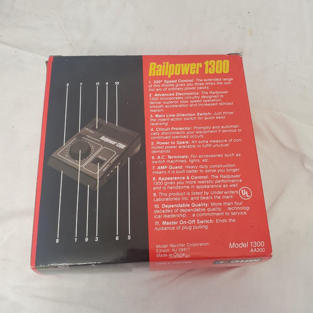 Railpower 1300 Model Train Powerpack For HO & N Gauge Trains