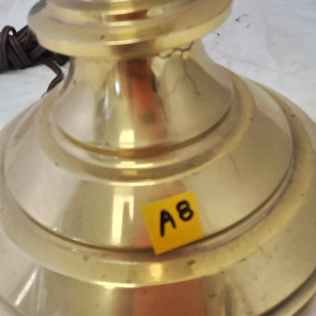 Vintage Solid Brass Portable Table Lamp AB