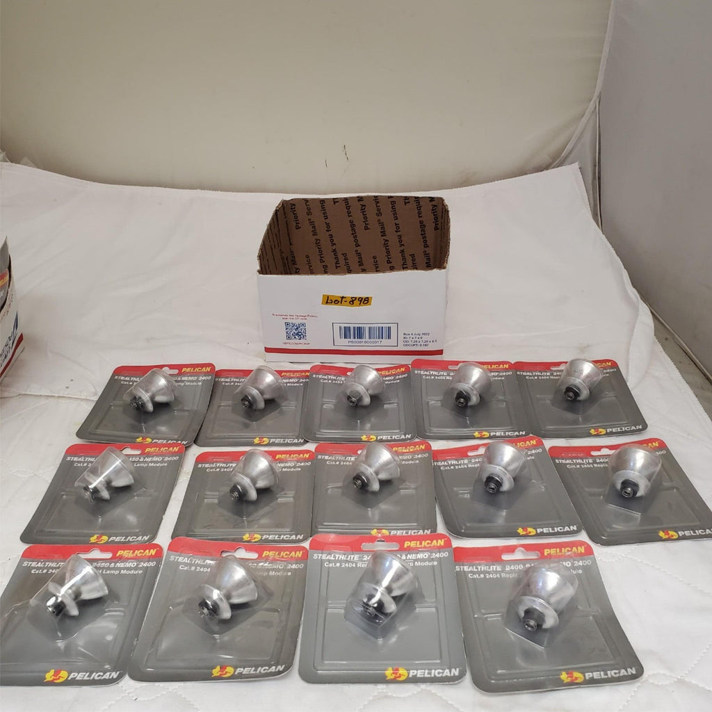 Lot of 14 Pelican Stealthlite 2400 2450 Nemo 2400 Flashlight LOT-898