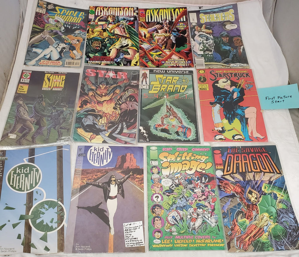 Lot of 12 Marvel Spiderman Stalkers Sting Kid Eternity & Other Comic Books #11