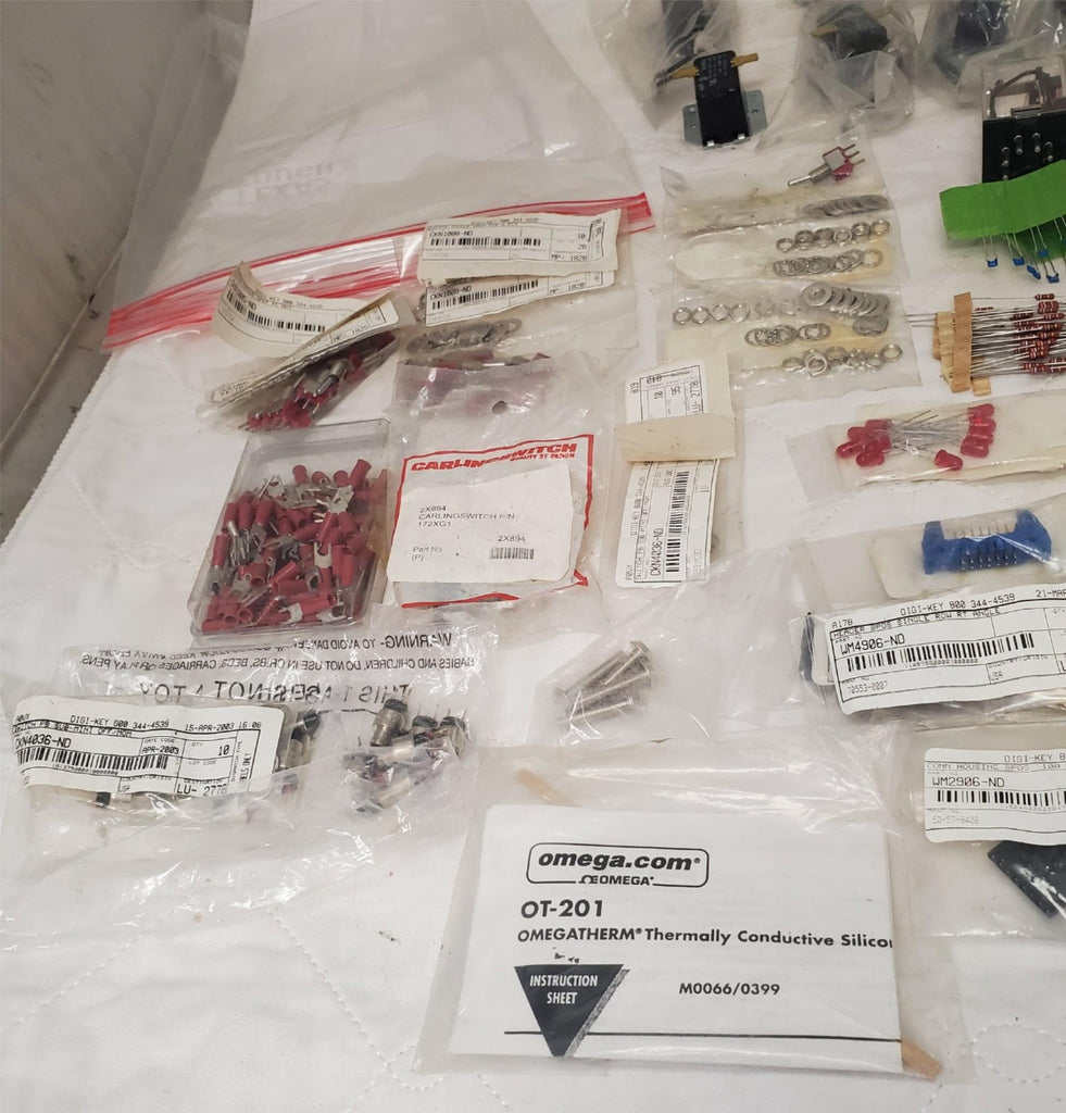 Large Lot of Omron Omega Switches Relays Electronics Parts
