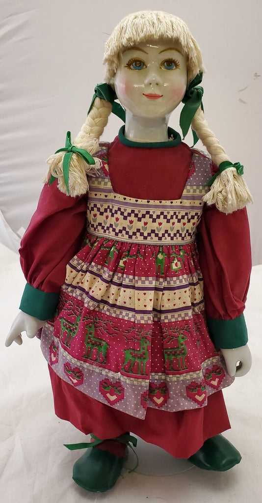 Vintage Original Beautiful Fashion Doll Traditional Dress With Stand