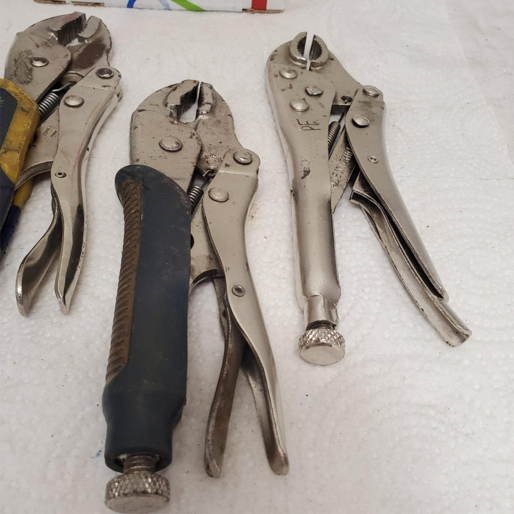 Lot of 4 Assorted Adjustable Locking Pliers Set LOT-910