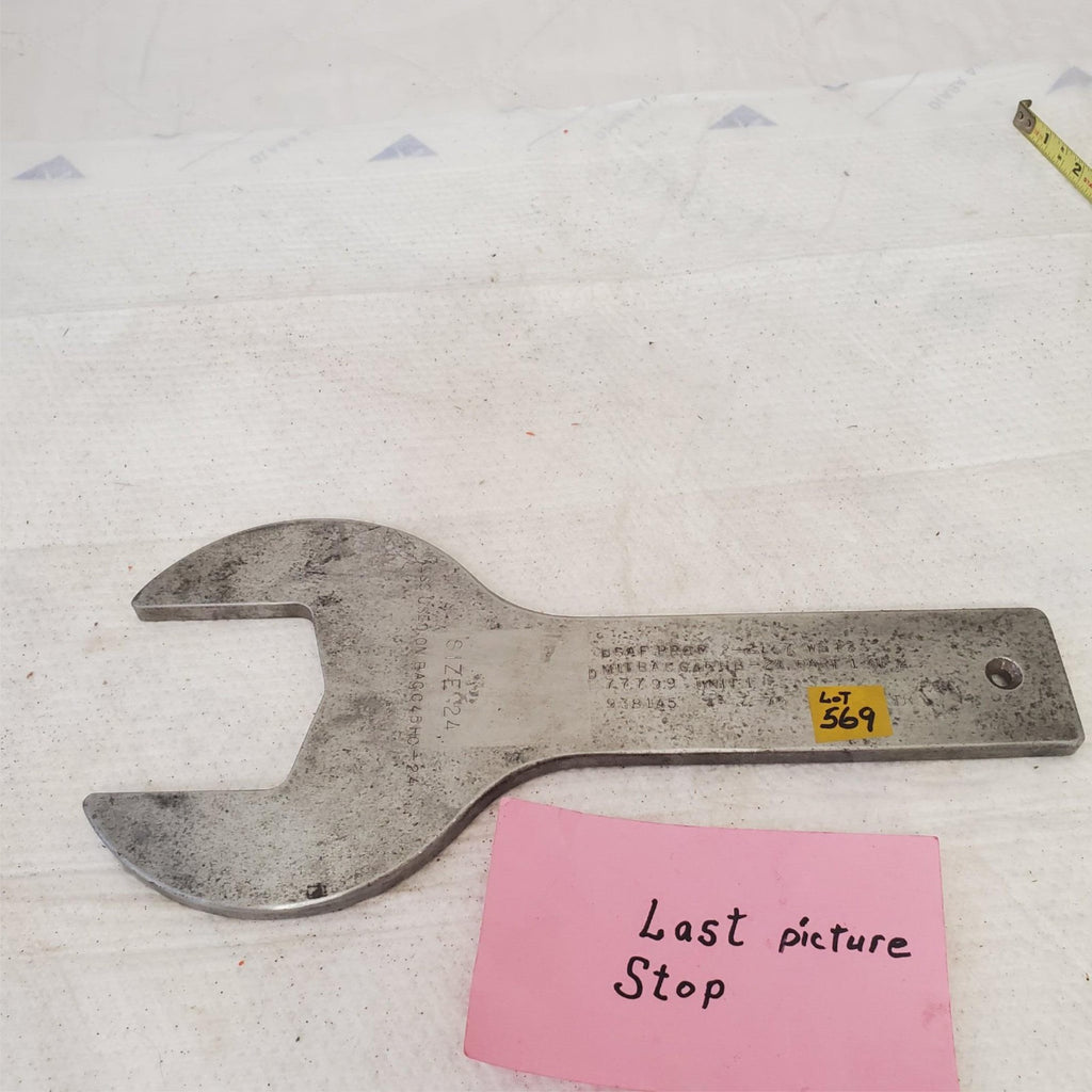 Vintage Large Open Ended Wrench LOT 569