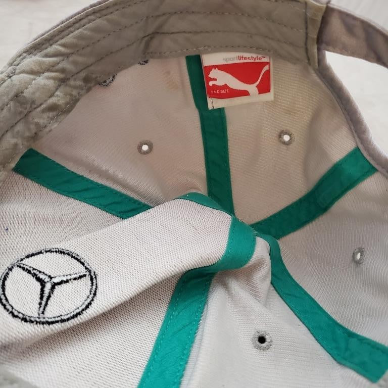 Vintage Mercedes Benz Auto Car Logo Adjustable White Mens Hat Cap