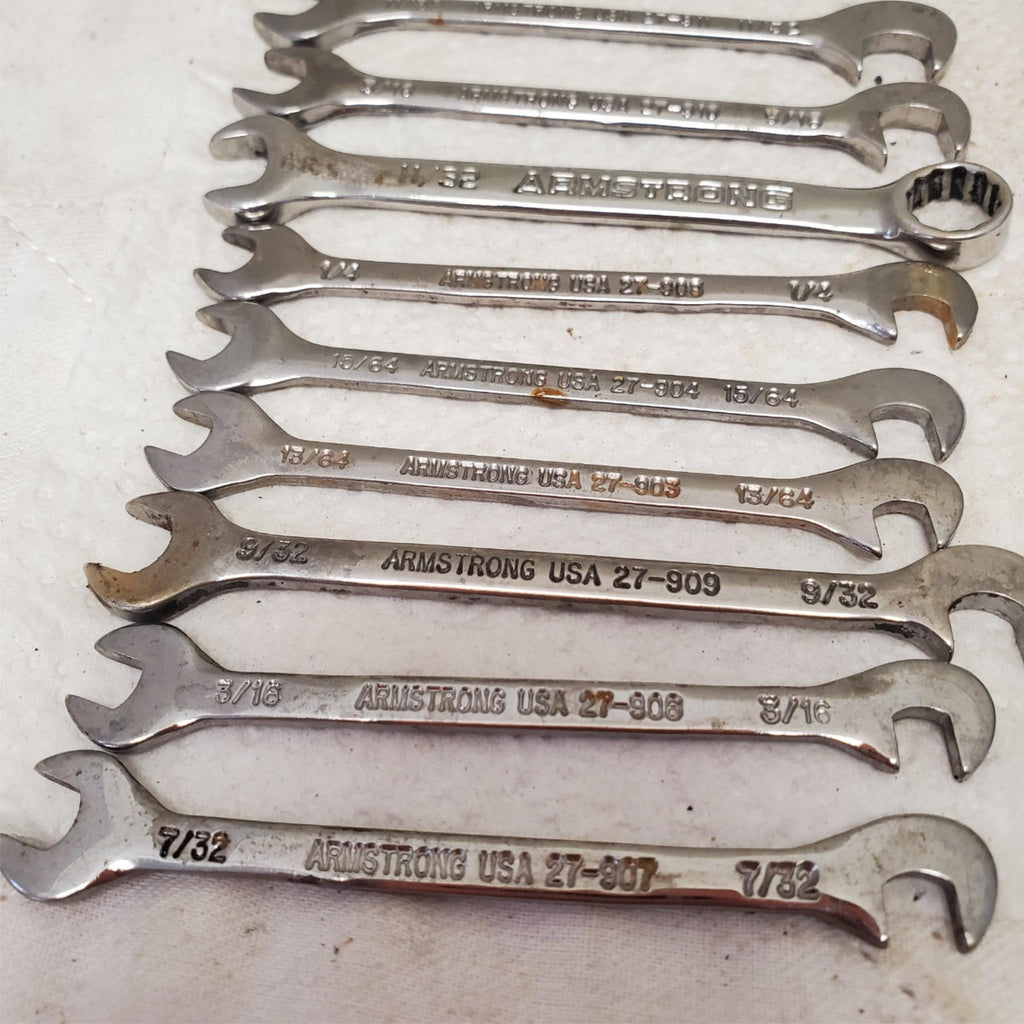 Lot of Assorted Open-End Combination & Double Box Wrenches LOT-923