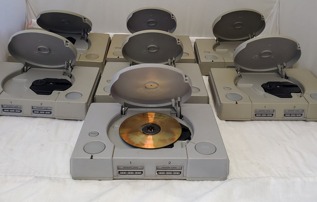 Lot of 7 Sony Play Station 1 Consoles For Parts #3