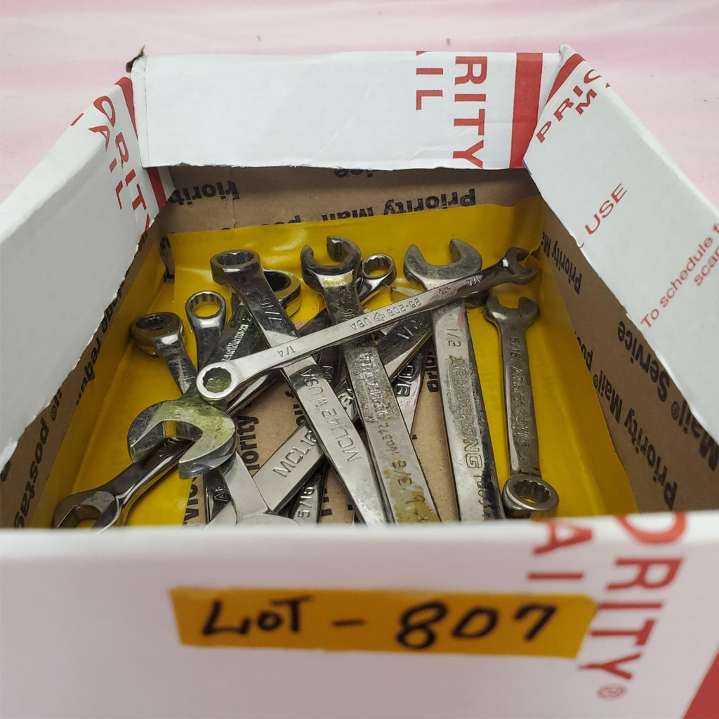 Lot of 12 Assorted Combination Wrench Set LOT-807
