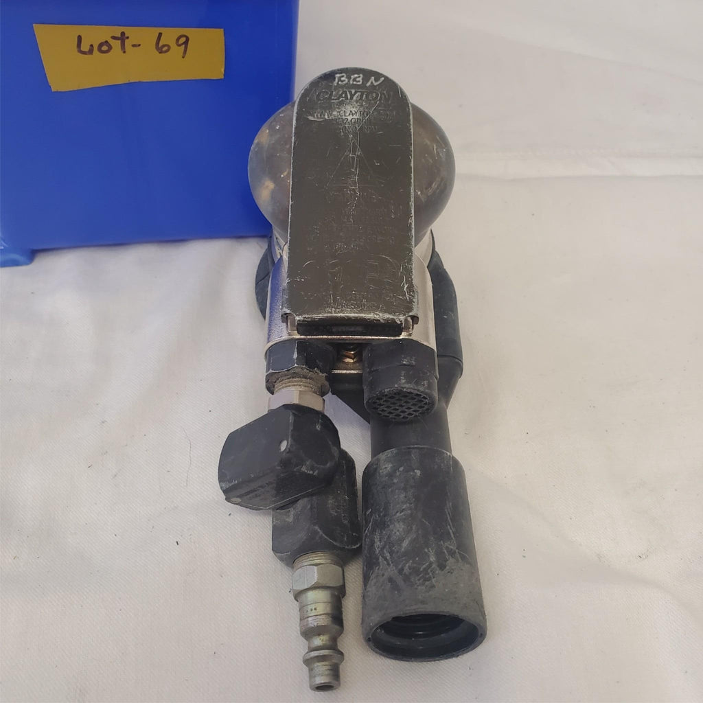 Clayton Pneumatic Jitterbug Random Orbit Air Palm Sander LOT-69