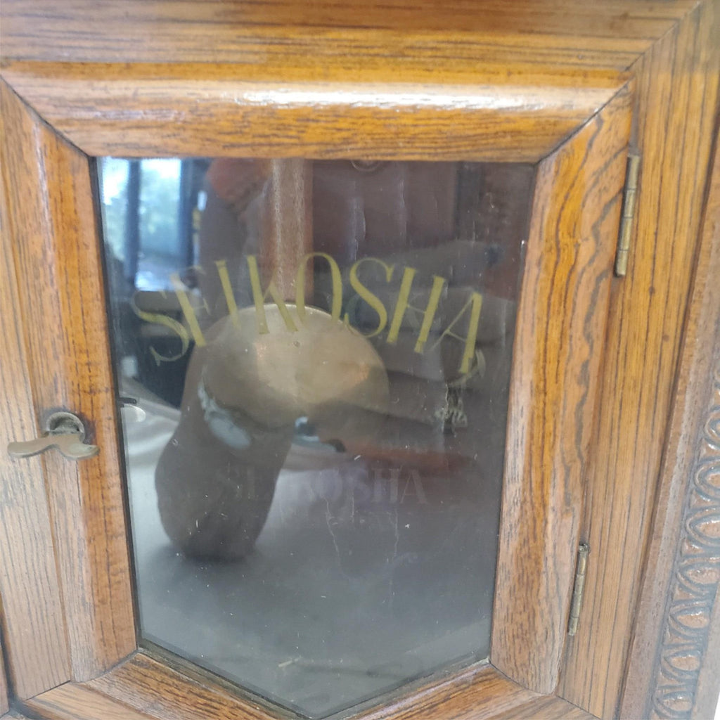 Antique Working 1920's SEIKOSHA Japan Octagon Drop School Regulator Wall Clock