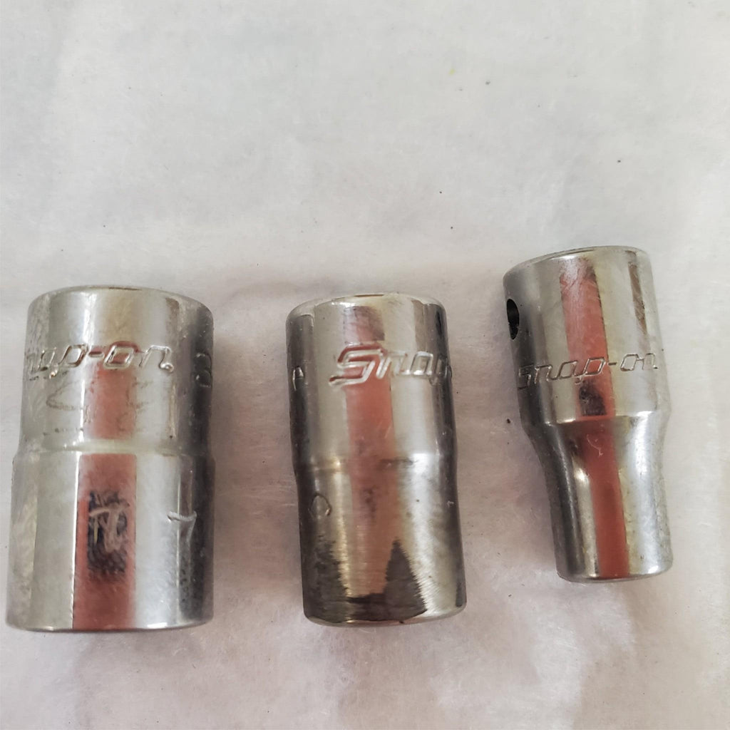 Snap On 9 Pieces Shallow Chrome Socket Set LOT-690