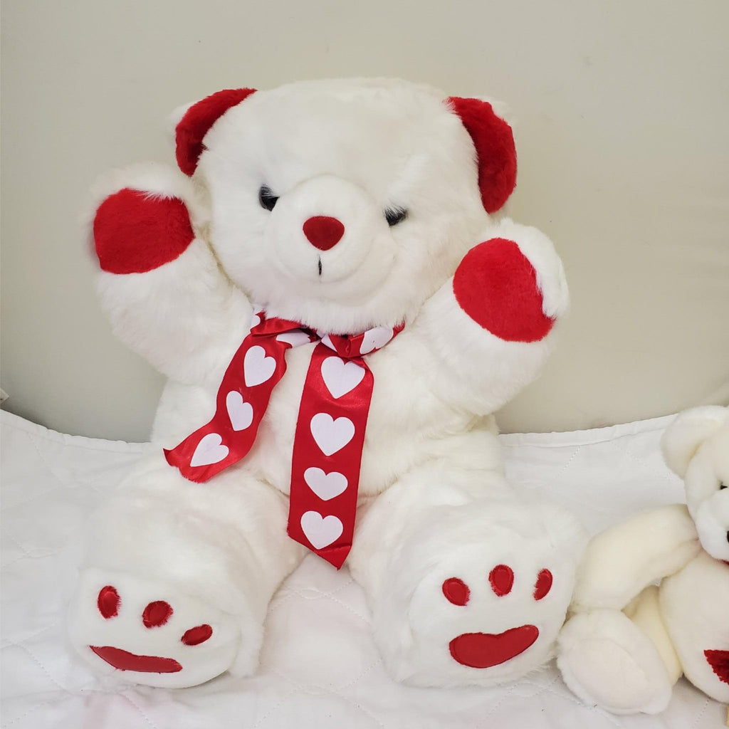 Set of 2 Vintage Plush Valentine’s Stuffed Bear Toy