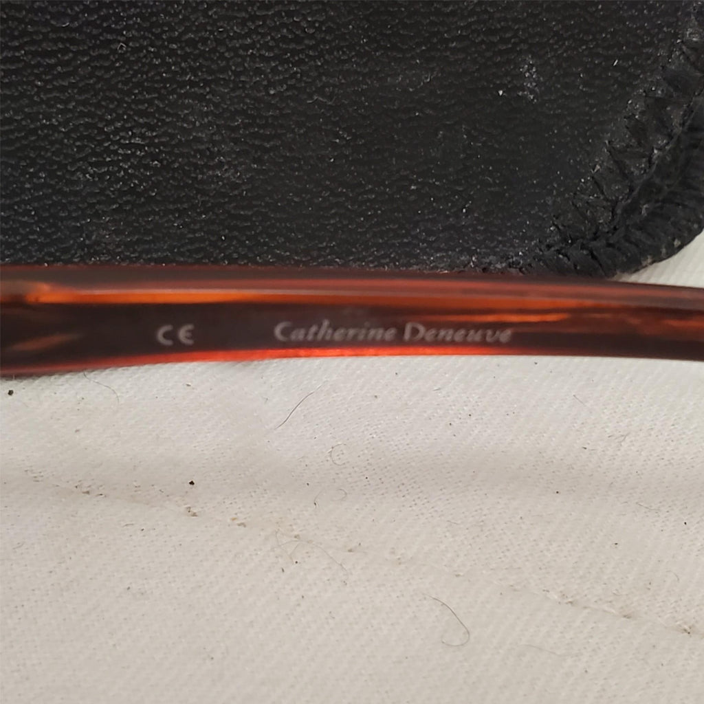 Catherine Deneuve CD-331 Gold Brown Eye glasses Frames with Case