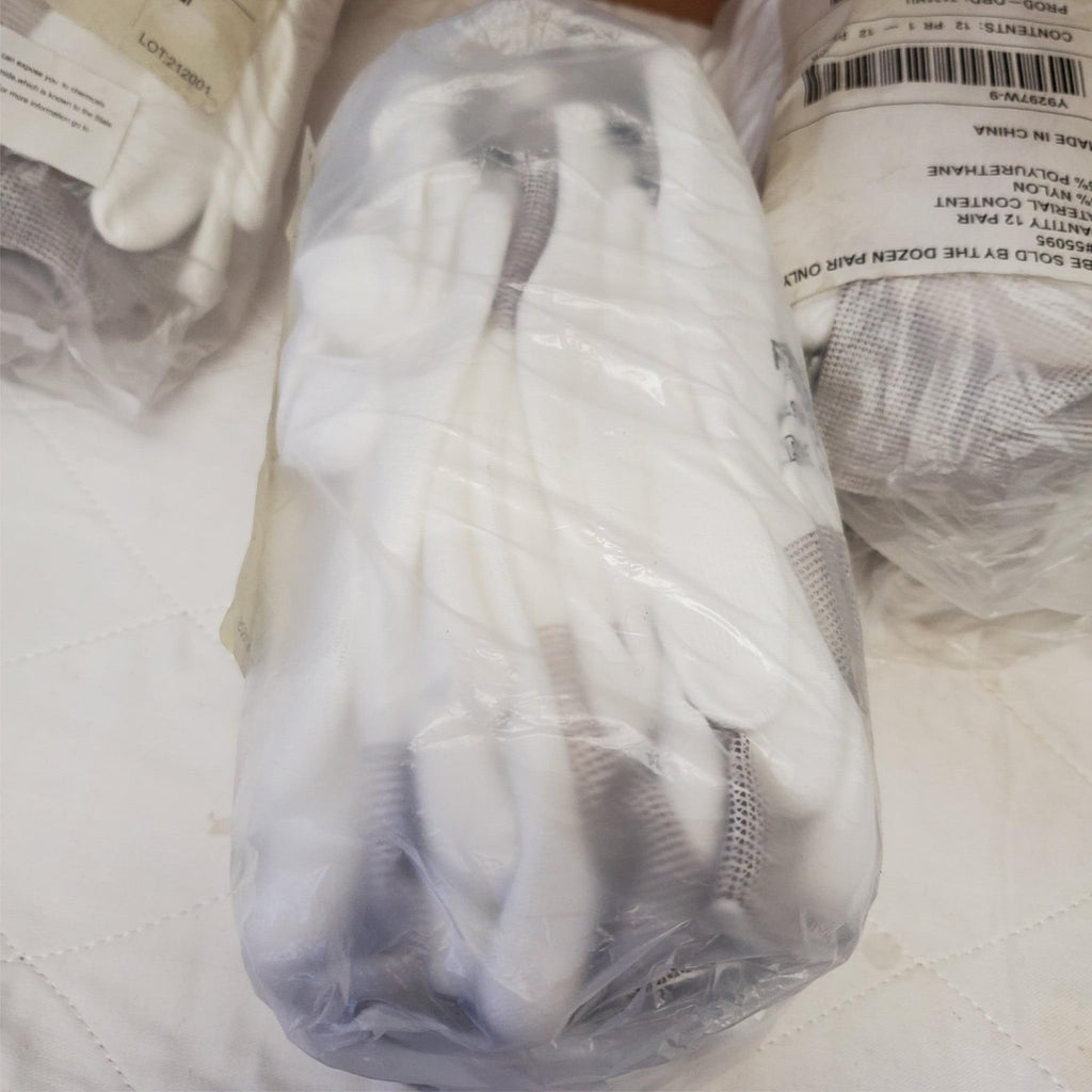 Lot of 87 Pairs FlexTech Assorted White & Grey Hand Gloves Size 9 