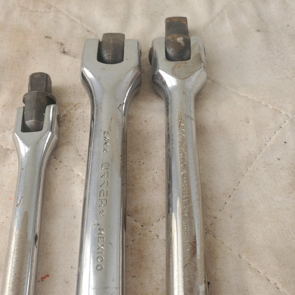 Lot of 3 PROTO/URREA/ARMSTRONG Drive Flex Head Breaker Bar Extension LOT 335