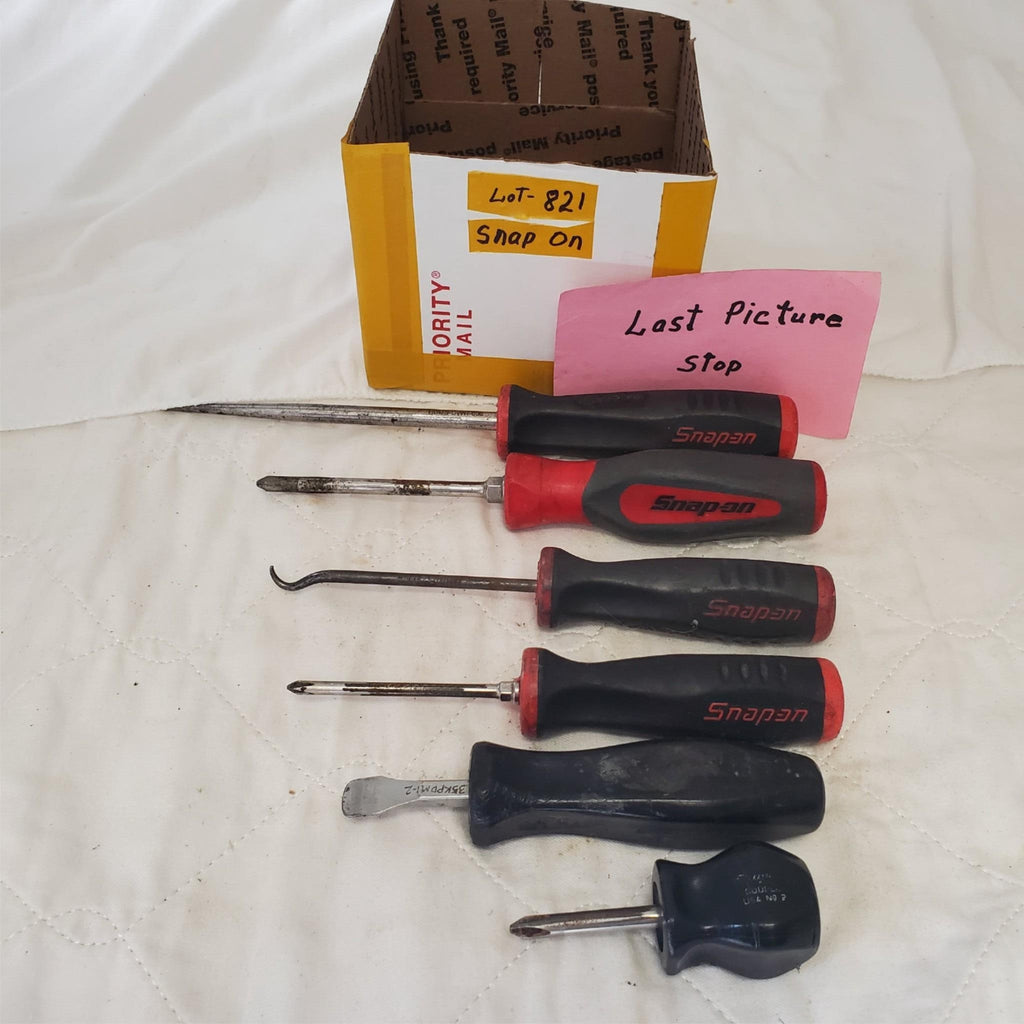 Lot of 6 Snap-On Soft Grip Combination Screwdriver Set LOT-821