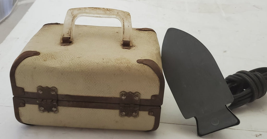 Vintage Antique Electric Iron with Case