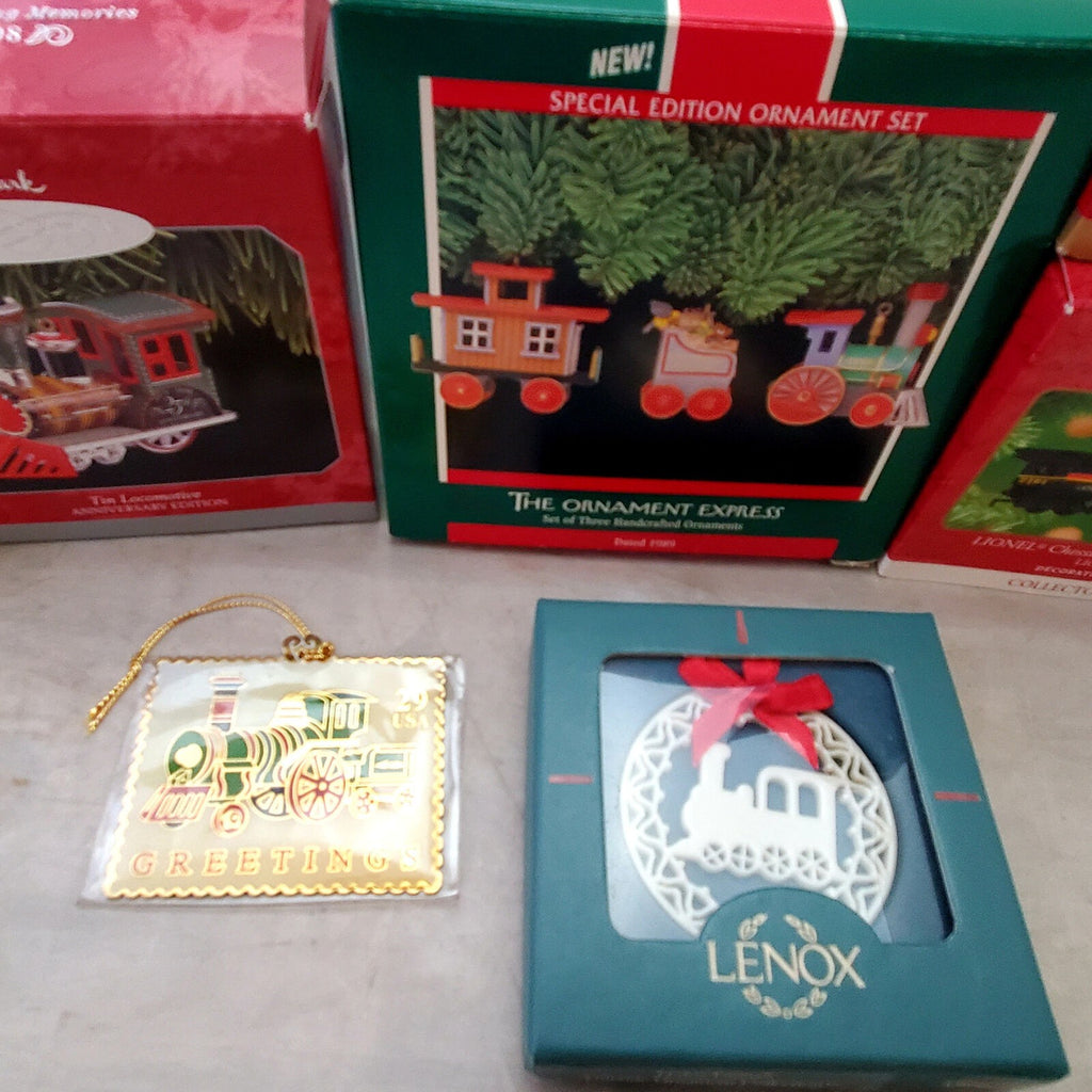 Hallmark Keepsake Tin Locomotive Trains, The Tender, Ornament Express Set of 3