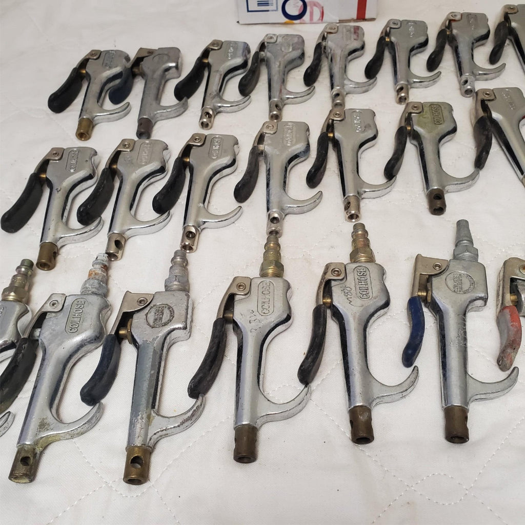 Lot of 25 Coilhose & Various Pneumatics Air Blow Gun Lot 685