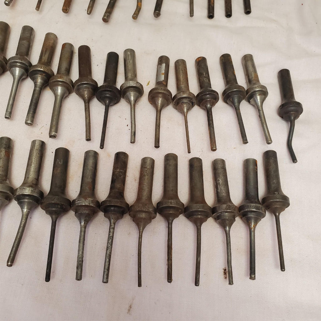 Lot of Assorted Rivet Gun Snaps Bit Knock Out Punch LOT-951